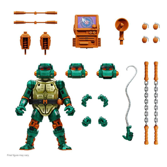 Teenage Mutant Ninja Turtles Ultimates Actionfigur Warrior Metalhead Michelangelo 18 cm - Versand: 5-7 Tage nach Bestellung