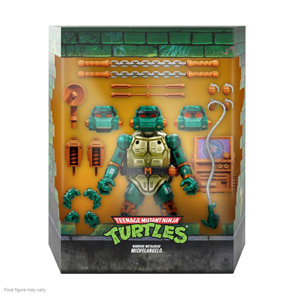 Teenage Mutant Ninja Turtles Ultimates Actionfigur Warrior Metalhead Michelangelo 18 cm - Versand: 5-7 Tage nach Bestellung