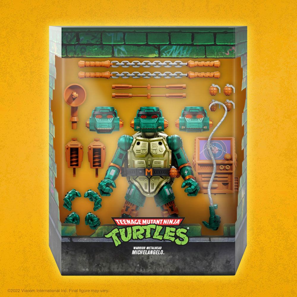 Teenage Mutant Ninja Turtles Ultimates Actionfigur Warrior Metalhead Michelangelo 18 cm - Versand: 5-7 Tage nach Bestellung