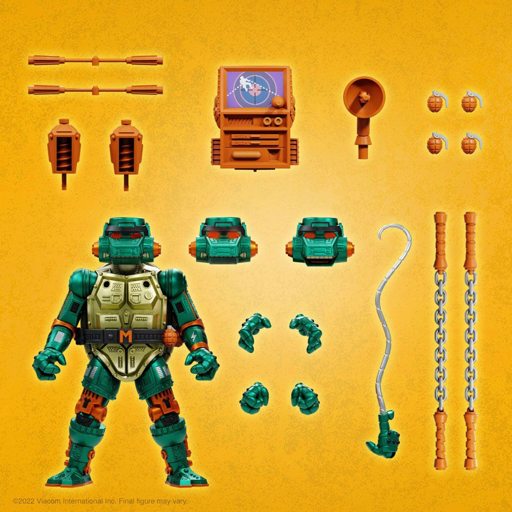 Teenage Mutant Ninja Turtles Ultimates Actionfigur Warrior Metalhead Michelangelo 18 cm - Versand: 5-7 Tage nach Bestellung