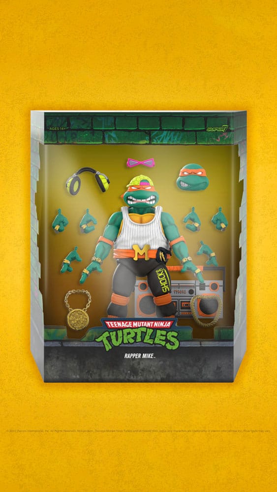 Teenage Mutant Ninja Turtles Ultimates Actionfigur Rappin' Mike 18 cm - Versand: 5-7 Tage nach Bestellung