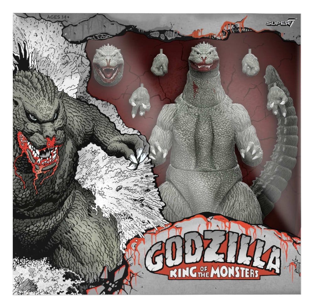Godzilla (1989) Toho Ultimates Actionfigur Godzilla (Greyscale Comic Book - Thirsty for Blood) 24 cm - Preorder - ETA: 31.07.2026