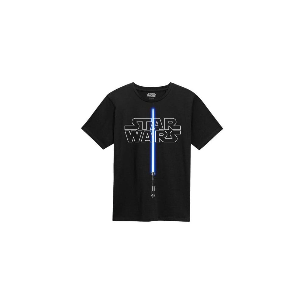 Star Wars T-Shirt Glow In The Dark Lightsaber Größe XL - Versand: 5-7 Tage nach Bestellung