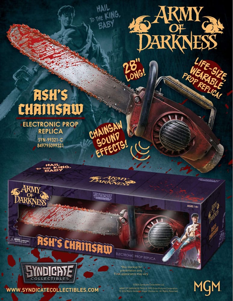 Army of Darkness Prop Replik 1/1 Ash's Kettensäge 71 cm - sofort lieferbar