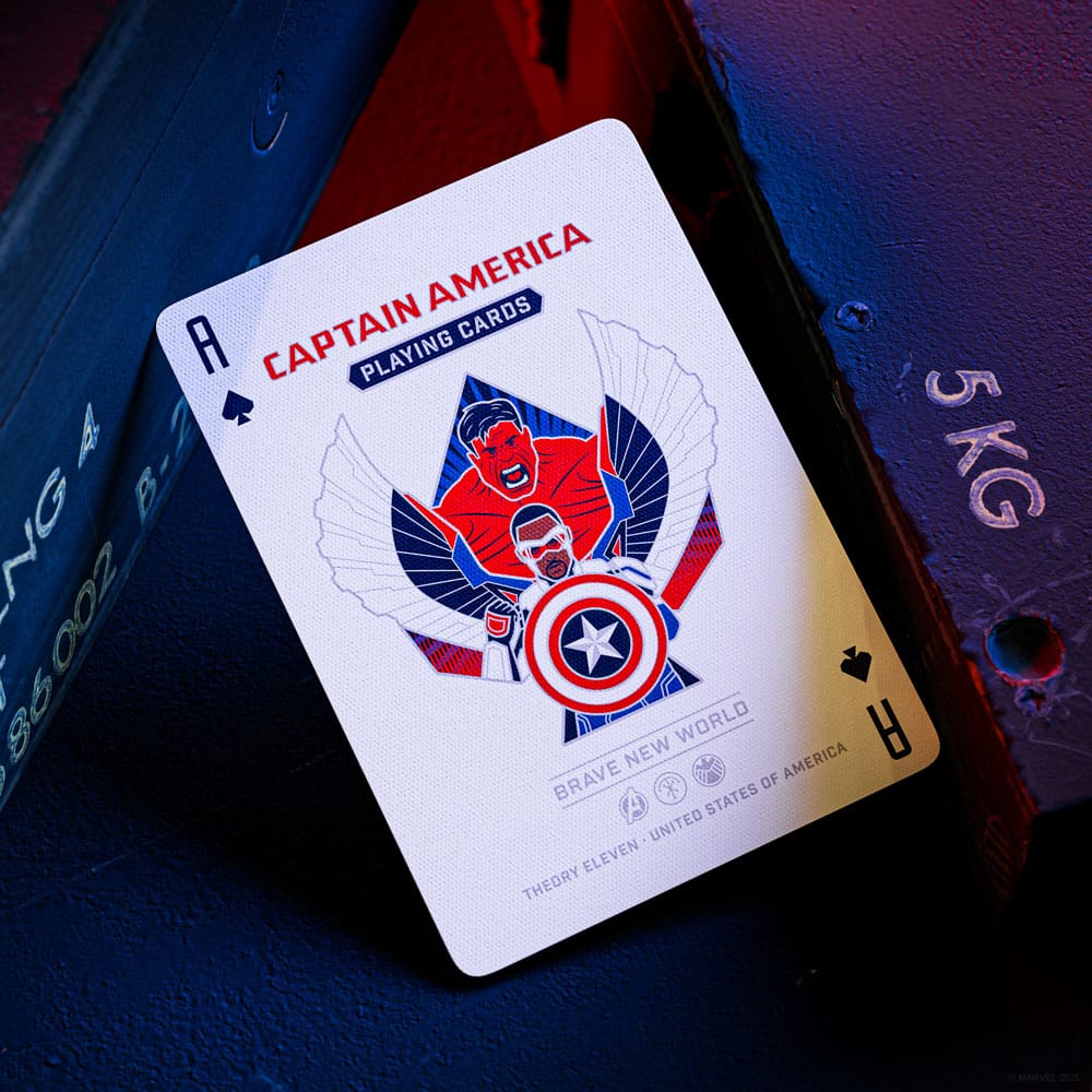 Captain America Spielkarten Patriotic Design - Preorder - ETA: 20.12.2025