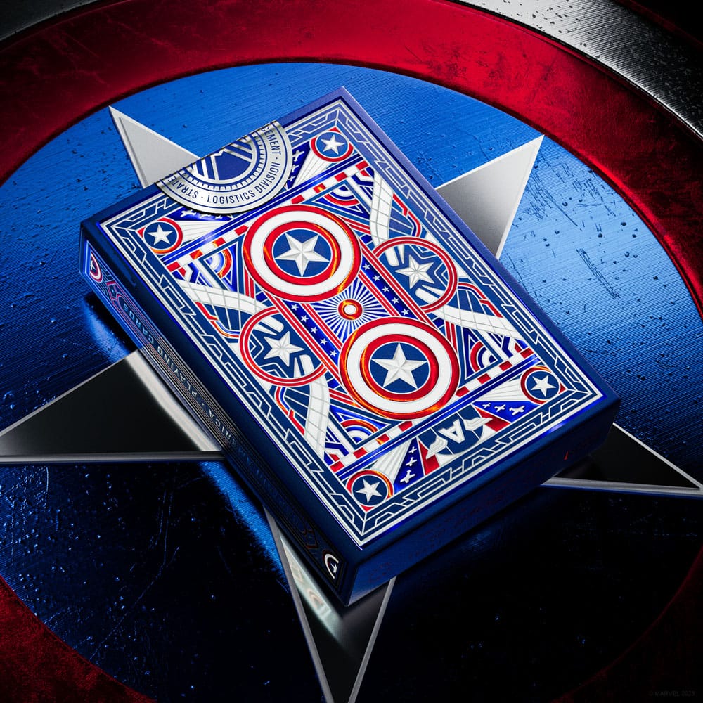 Captain America Spielkarten Patriotic Design - Preorder - ETA: 20.12.2025