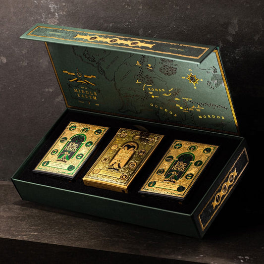 Herr der Ringe Spielkarten Premium Box Set (4 Decks) - Versand: 5-7 Tage nach Bestellung