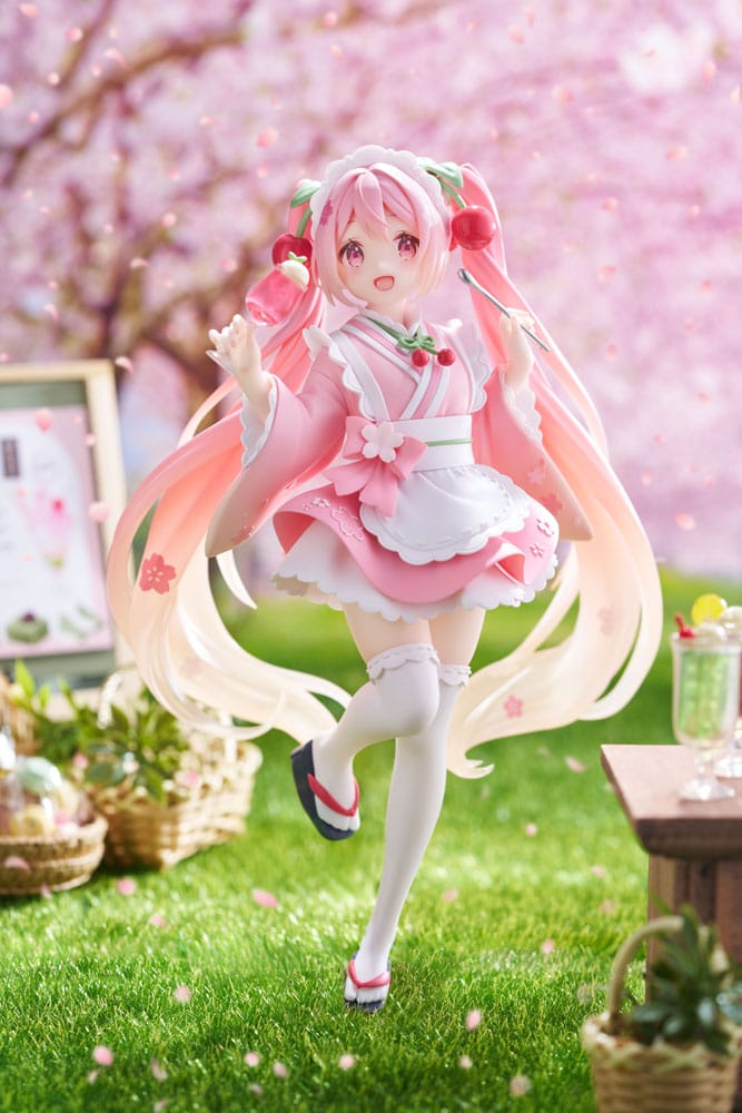 Hatsune Miku PVC Statue Newley Written Sakura Miku Japanese Cafe Ver. Reissue 18 cm  - Preorder - ETA: 25.06.2026