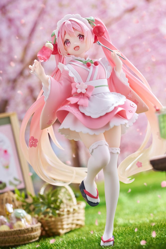 Hatsune Miku PVC Statue Newley Written Sakura Miku Japanese Cafe Ver. Reissue 18 cm  - Preorder - ETA: 25.06.2026