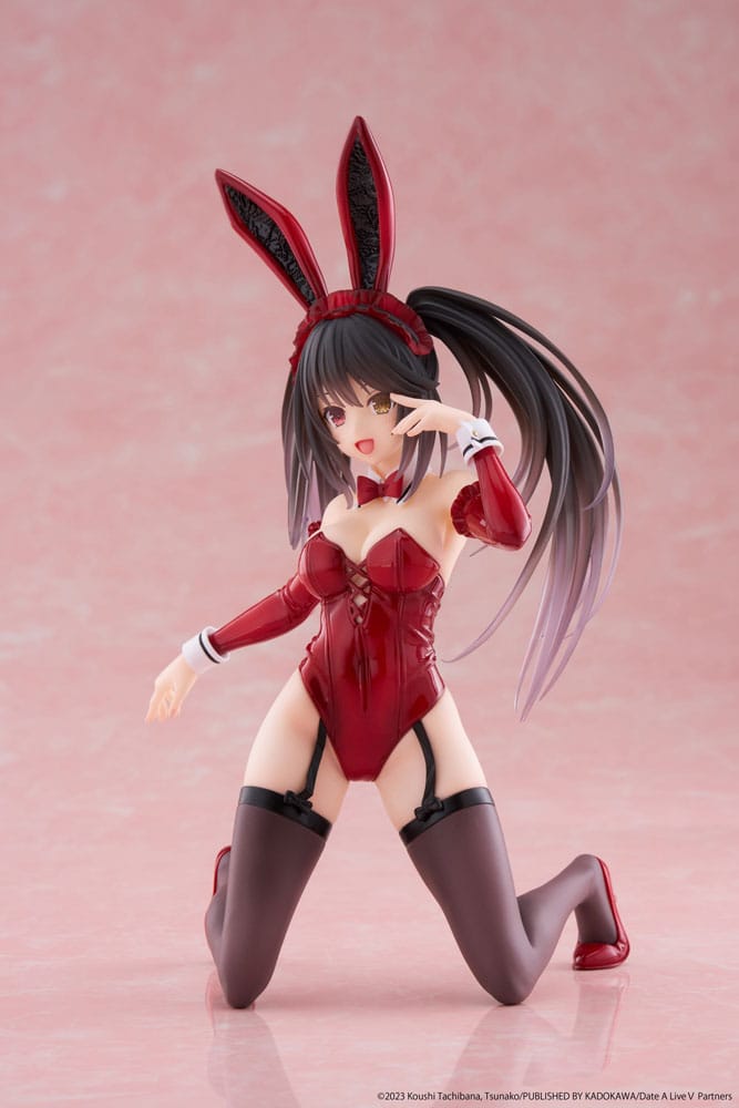 Date A Live V PVC Statue Desktop Cute Figure Kurumi Tokisaki Bunny Ver. 13 cm - sofort lieferbar