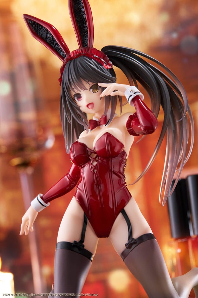 Date A Live V PVC Statue Desktop Cute Figure Kurumi Tokisaki Bunny Ver. 13 cm - sofort lieferbar