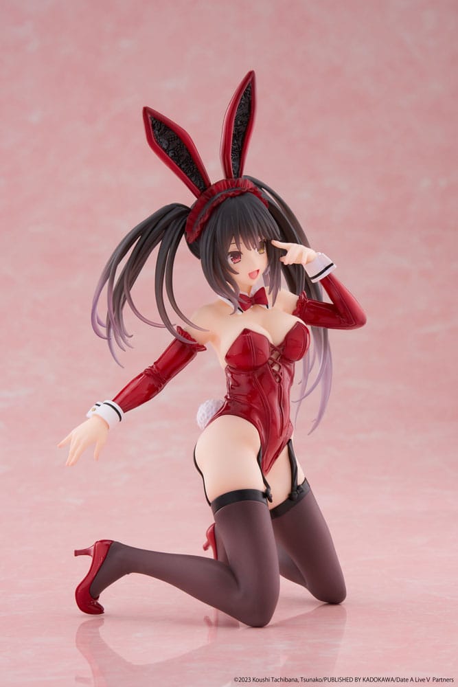 Date A Live V PVC Statue Desktop Cute Figure Kurumi Tokisaki Bunny Ver. 13 cm - sofort lieferbar