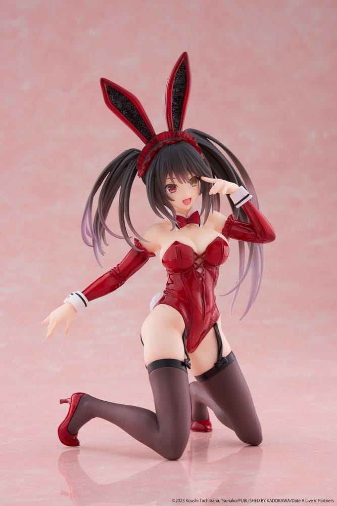 Date A Live V PVC Statue Desktop Cute Figure Kurumi Tokisaki Bunny Ver. 13 cm - sofort lieferbar