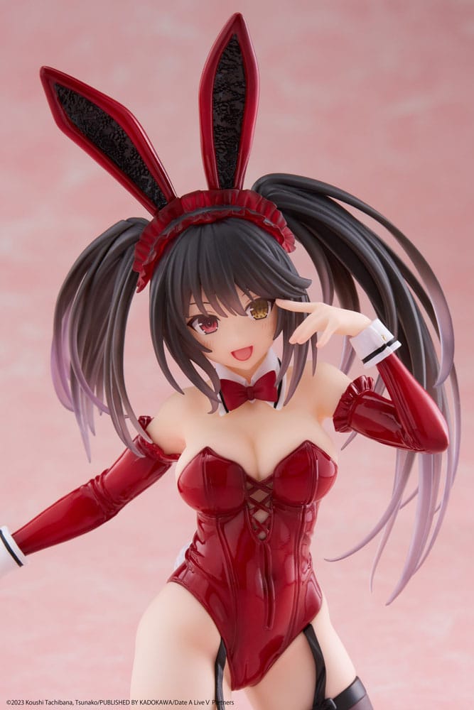 Date A Live V PVC Statue Desktop Cute Figure Kurumi Tokisaki Bunny Ver. 13 cm - sofort lieferbar