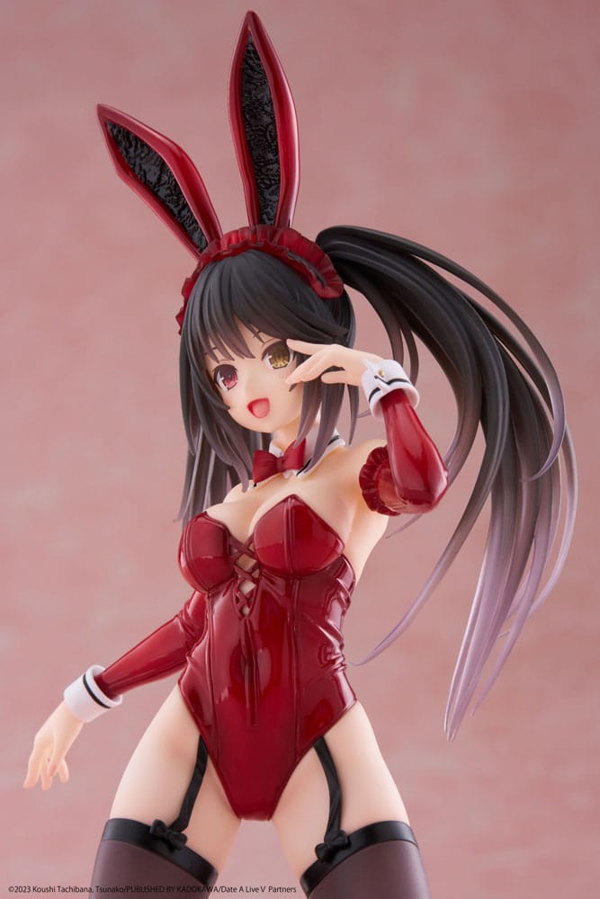 Date A Live V PVC Statue Desktop Cute Figure Kurumi Tokisaki Bunny Ver. 13 cm - sofort lieferbar