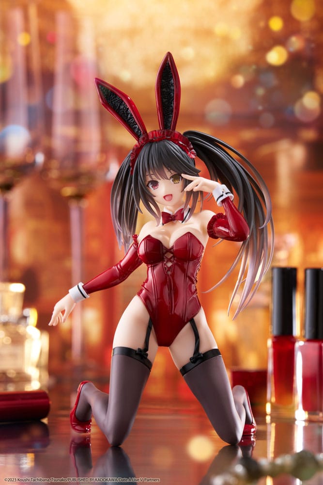 Date A Live V PVC Statue Desktop Cute Figure Kurumi Tokisaki Bunny Ver. 13 cm - sofort lieferbar