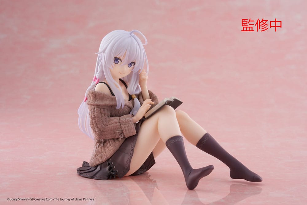 Wandering Witch: The Journey of Elaina PVC Statue Desktop Cute Figure Elaina Casual Clothes Ver. 13 cm       - Versand: 7 Tage nach Bestellung