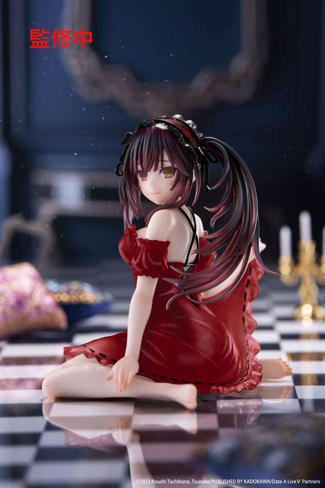 Date A Live V PVC Statue Desktop Cute Figure Kurumi Tokisaki Nightwear Ver. Renewal 13 cm        - Versand: 7 Tage nach Bestellung