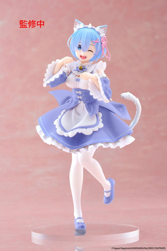 Re:Zero Starting Life in Another World Coreful PVC Statue Rem Cat Maid Ver. Renewal 18 cm  - Versand: 7 Tage nach Bestellung