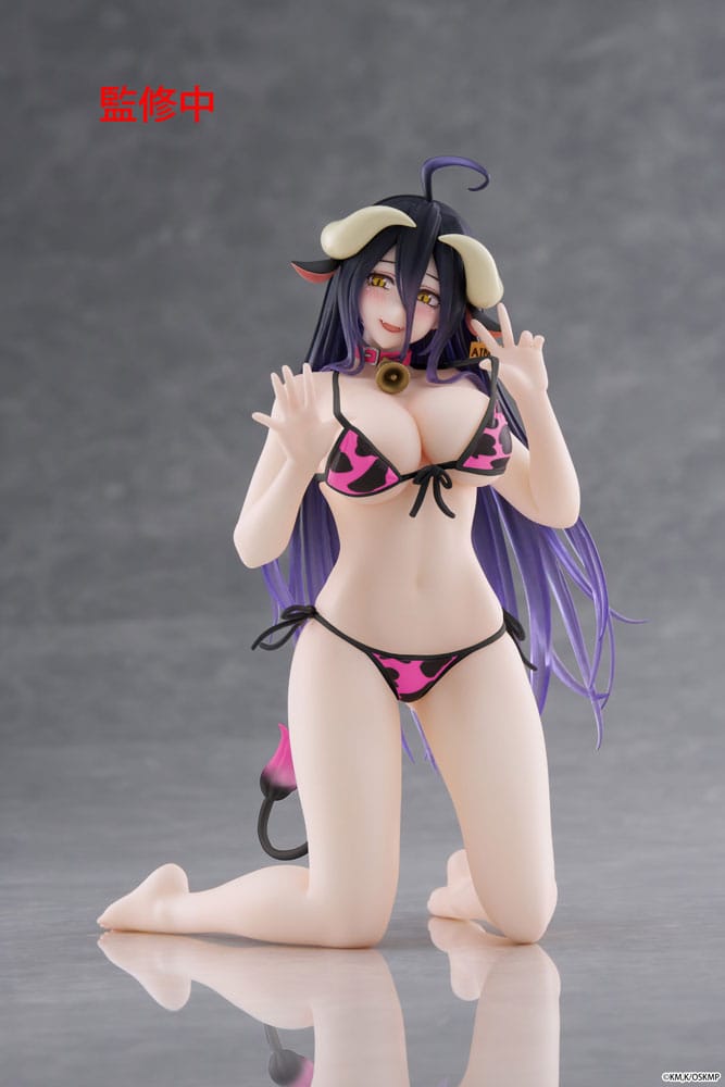 Overlord PVC Statue Desktop Cute Figure Albedo Cow-Print Swimsuit Ver. Renewal 13 cm          - Preorder - ETA: 03.04.2026