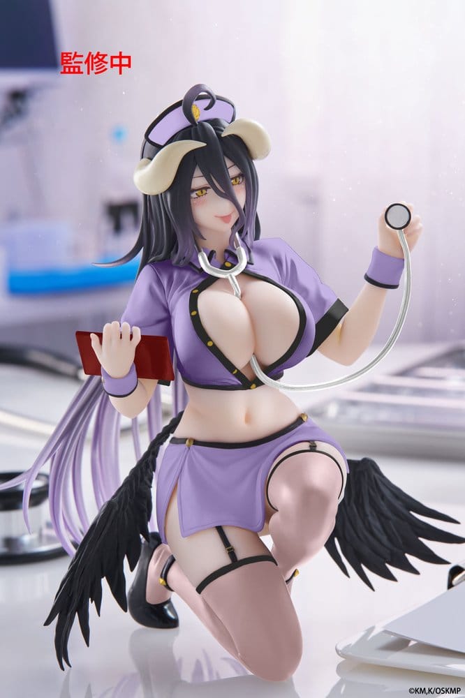 Overlord PVC Figur Desktop Cute Albedo (Nurse Ver.) Renewal 13 cm - Preorder - ETA: 25.03.2027