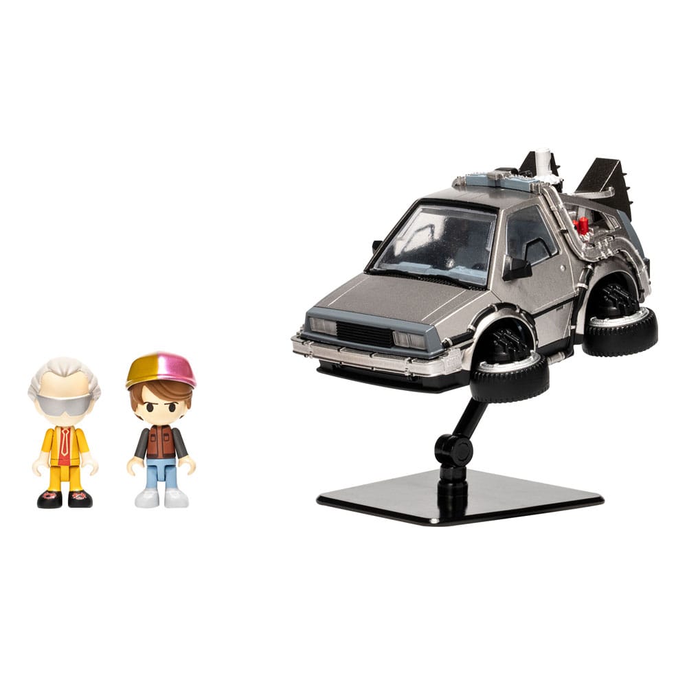 Zurück in die Zukunft II Q-Village Fahrzeug mit Minifiguren Time Machine Part 2 - Preorder - ETA: 25.09.2026