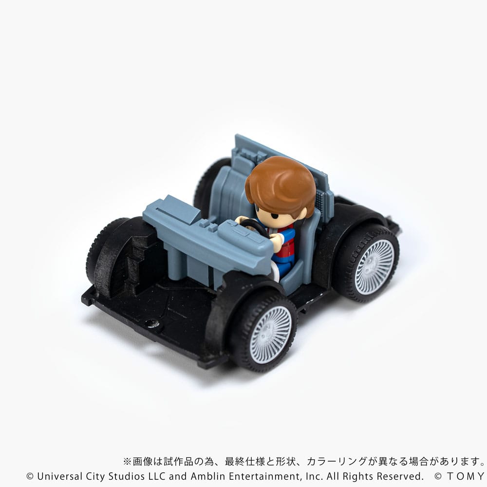 Zurück in die Zukunft Q-Village Fahrzeug mit Minifiguren Time Machine 9 cm - Preorder - ETA: 25.05.2026