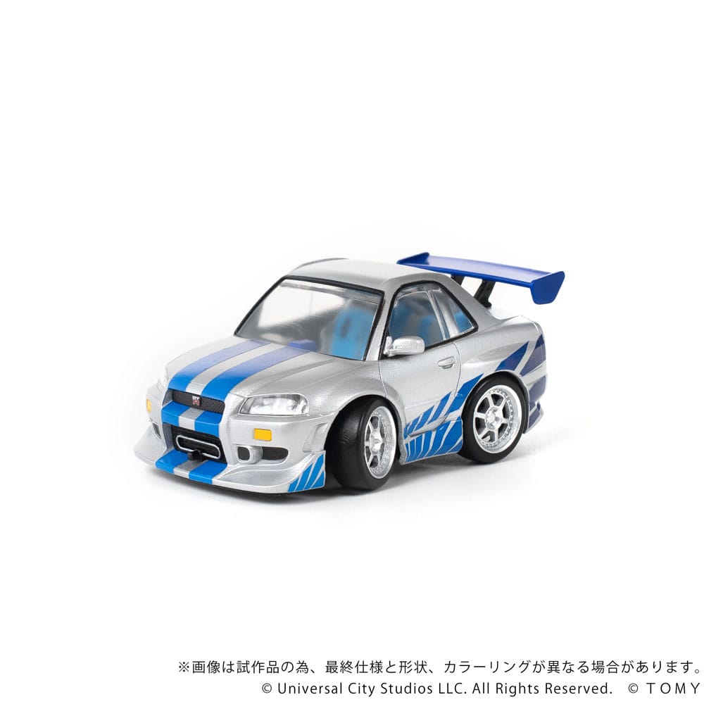 Fast & Furious Q-Village Fahrzeug mit Minifigur Nissan Skyline GT-R (R34) 9 cm - Preorder - ETA: 25.05.2026