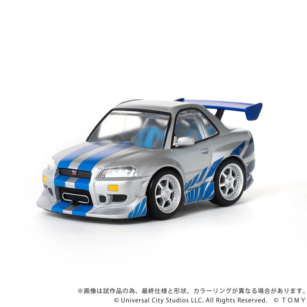 Fast & Furious Q-Village Fahrzeug mit Minifigur Nissan Skyline GT-R (R34) 9 cm - Preorder - ETA: 25.05.2026