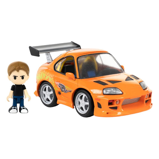 Fast & Furious Q-Village Fahrzeug mit Minifigur Toyota Supra JZA80 9 cm - Preorder - ETA: 25.05.2026