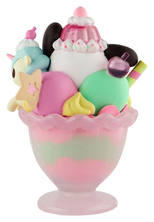 Hello Kitty & Friends Window Box Figur Fast Food Pochacco Pink Unicorn Sundae 9 cm - Versand: 7 Tage nach Bestellung