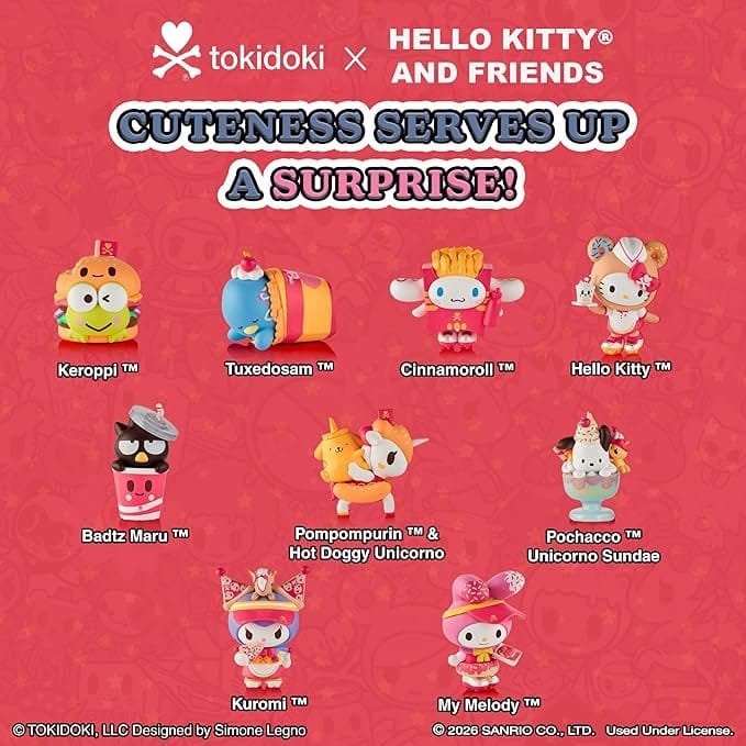 Hello Kitty & Friends Blind Box Figuren Sortiment Fast Food 7 cm (8) - Preorder - ETA: 15.09.2026