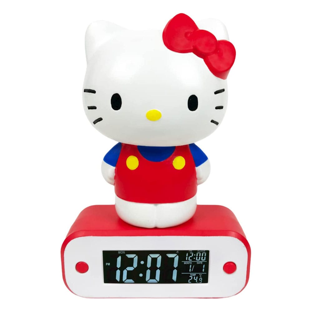 Hello Kitty Wecker mit Leuchtfunktion Hello Kitty 17 cm - Versand: 5-7 Tage nach Bestellung