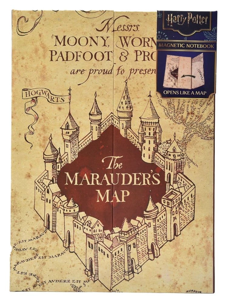 Harry Potter Notizbuch A5 Karte des Rumtreibers - Preorder - ETA: 25.09.2026