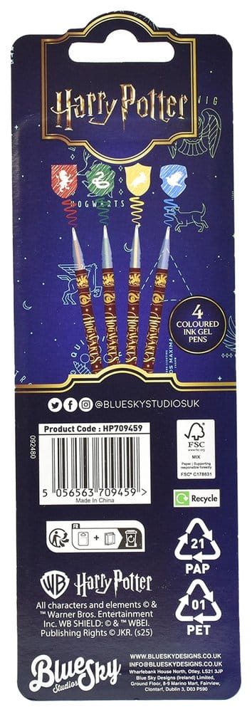 Harry Potter Gelstifte 4er-Pack Magical Locations - Preorder - ETA: 25.09.2026