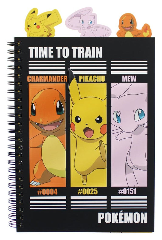Pokémon Notizbuch A5 Project Book Time to Train - Versand: 7 Tage nach Bestellung