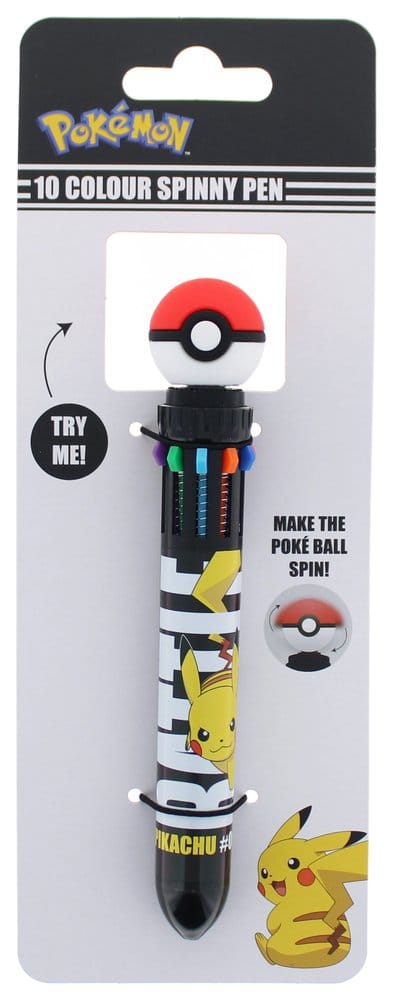 Pokémon Mehrfarbiger Stift Spinny Pokéball - Versand: 7 Tage nach Bestellung