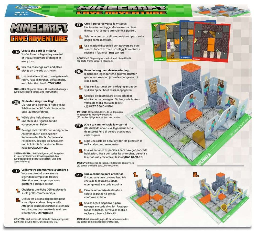 Minecraft Cave Adventure Logikspiel - Versand: 7 Tage nach Bestellung