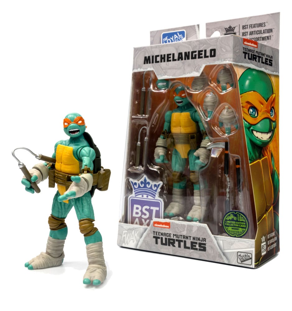 Teenage Mutant Ninja Turtles BST AXN Actionfigur Michelangelo (IDW Comics) 13 cm - Versand: 5-7 Tage nach Bestellung