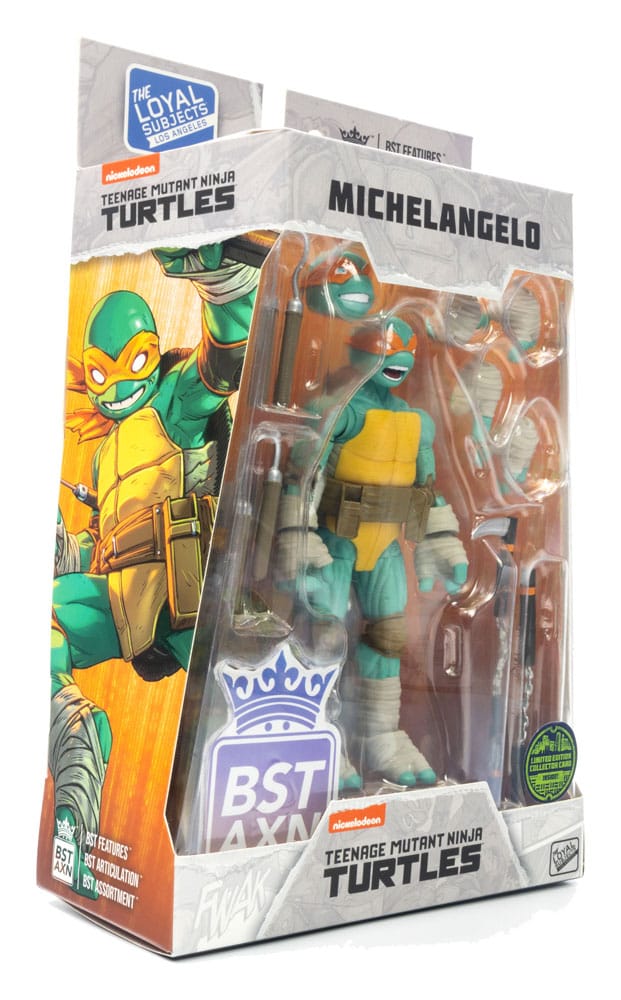 Teenage Mutant Ninja Turtles BST AXN Actionfigur Michelangelo (IDW Comics) 13 cm - Versand: 5-7 Tage nach Bestellung