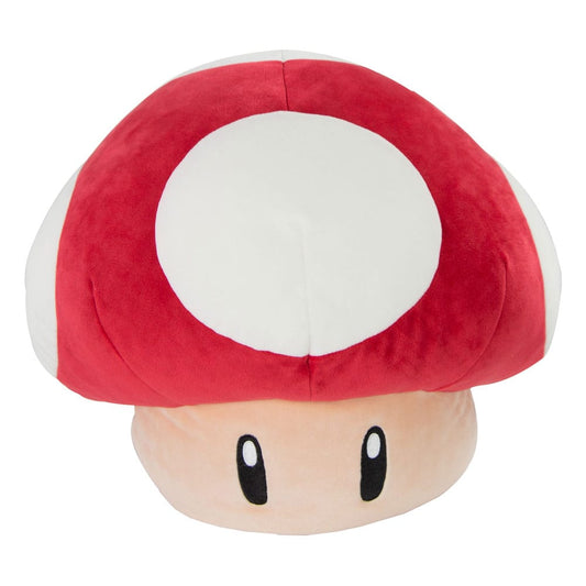 Super Mario Mocchi-Mocchi Mega Plüschfigur Super-Pilz Rot 36 cm     - Versand: 5-7 Tage nach Bestellung
