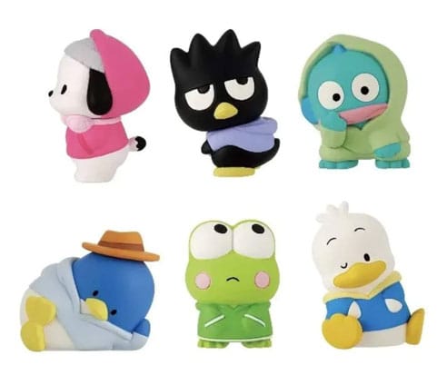 Sanrio Twinchees Minifiguren Hapidanbui Hoodie 5 cm Display (24)          - Versand: 7 Tage nach Bestellung