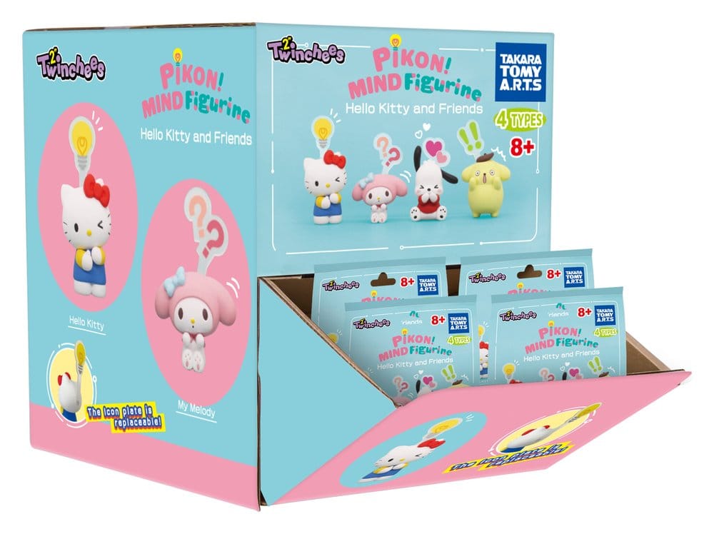 Sanrio Twinchees Minifiguren Hello Kitty & Friends Pikon Mind 5 cm Blind Pack Display (24)        - Versand: 7 Tage nach Bestellung