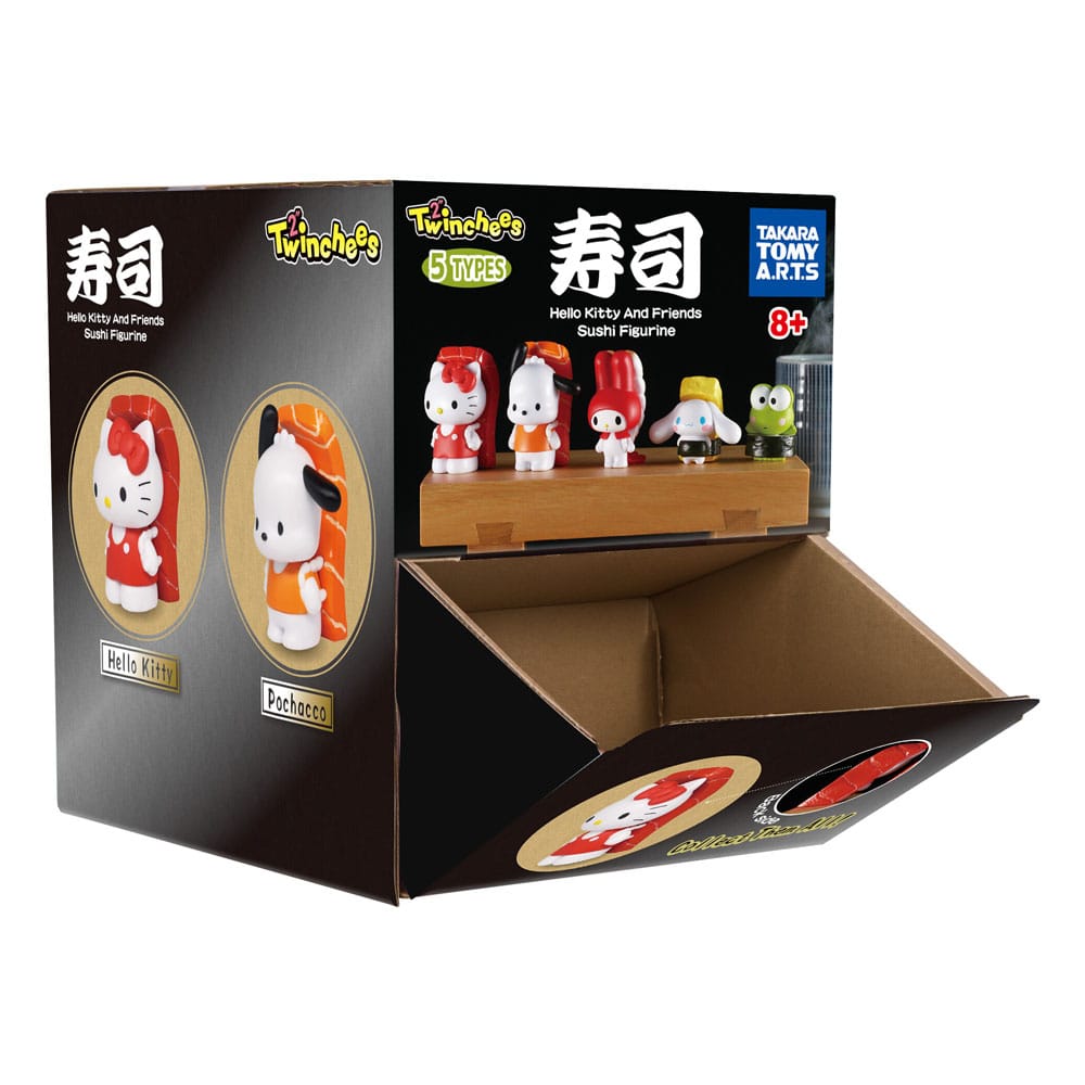 Sanrio Twinchees Minifiguren Hello Kitty & Friends Sushi Kawai 5 cm Display (24)       - Versand: 7 Tage nach Bestellung