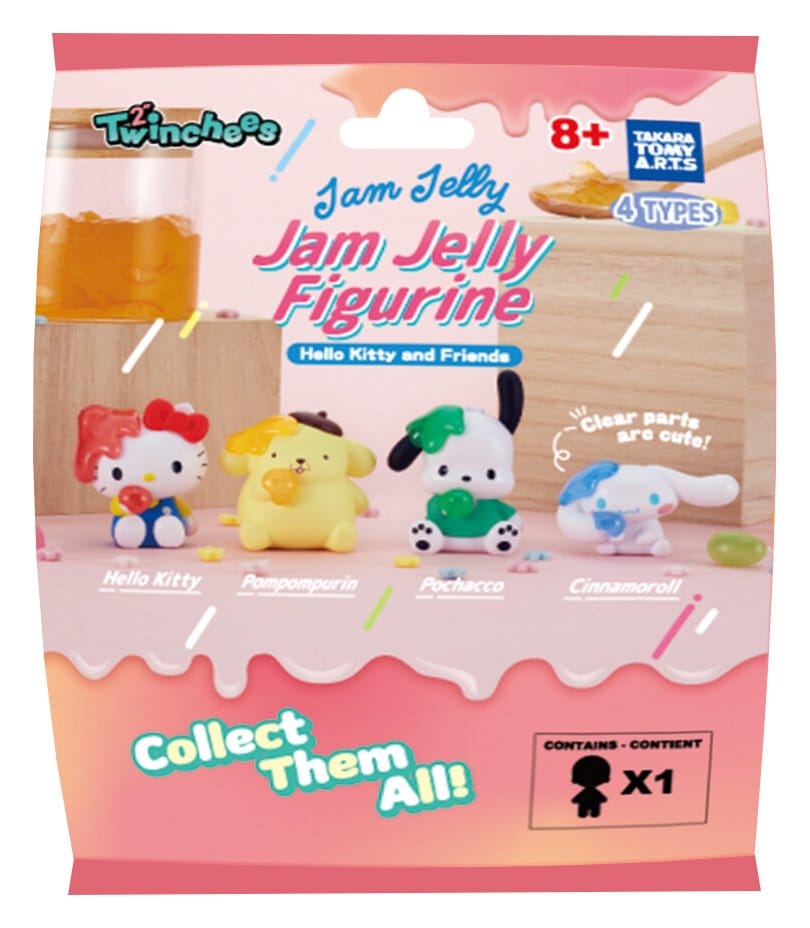 Sanrio Twinchees Minifiguren Hello Kitty & Friends Jam Jelly 5 cm Blind Pack Display (24)        - Versand: 7 Tage nach Bestellung