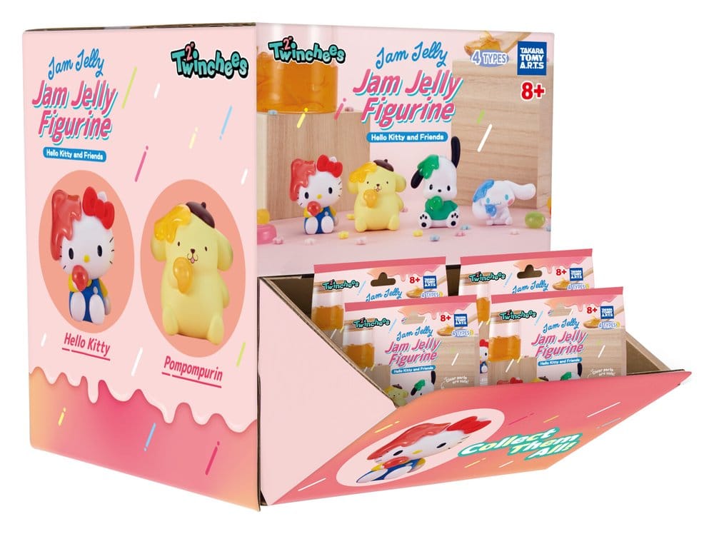 Sanrio Twinchees Minifiguren Hello Kitty & Friends Jam Jelly 5 cm Blind Pack Display (24)        - Versand: 7 Tage nach Bestellung