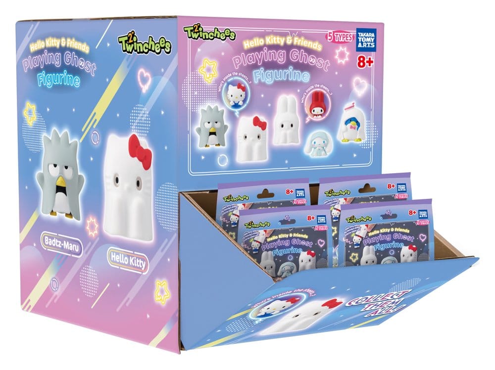 Sanrio Twinchees Minifiguren Hello Kitty & Friends Playing Ghost 5 cm Blind Pack Display (24)           - Preorder - ETA: 25.12.2026