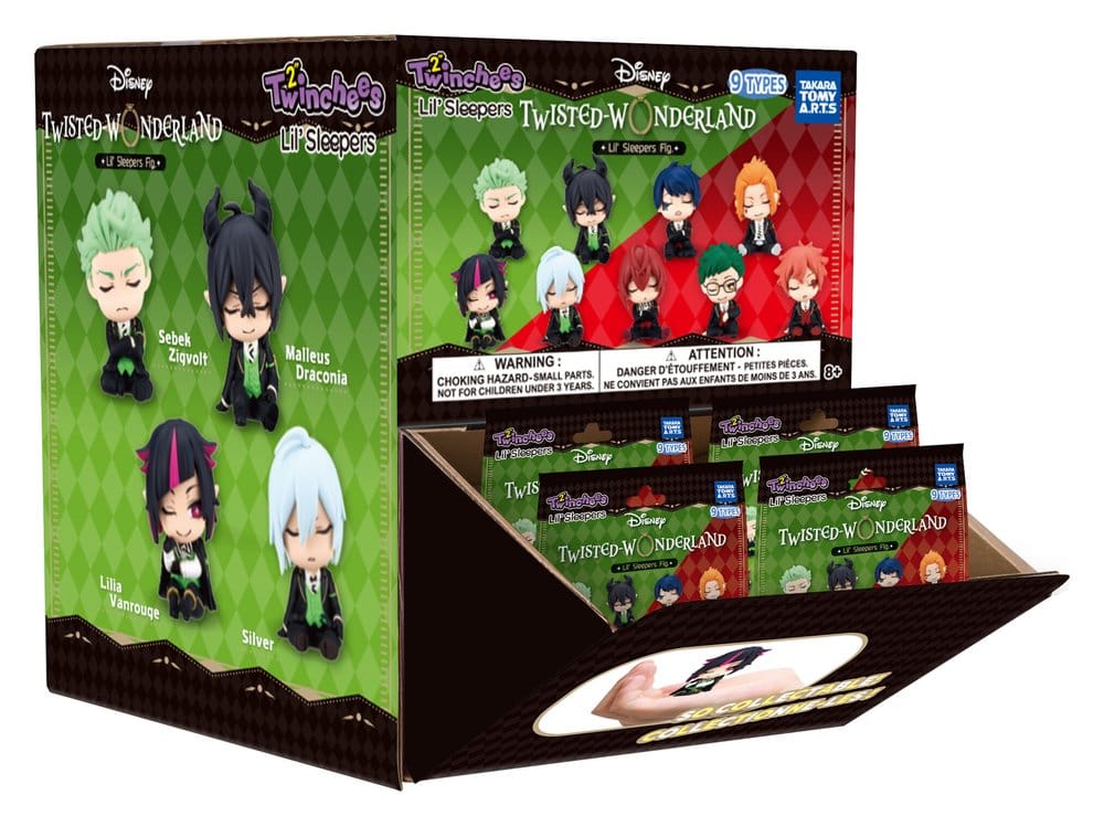 Disney Twisted Wonderland Twinchees Minifiguren Lil' Sleepers 5 cm Blind Pack Display (24) - Preorder - ETA: 25.01.2027
