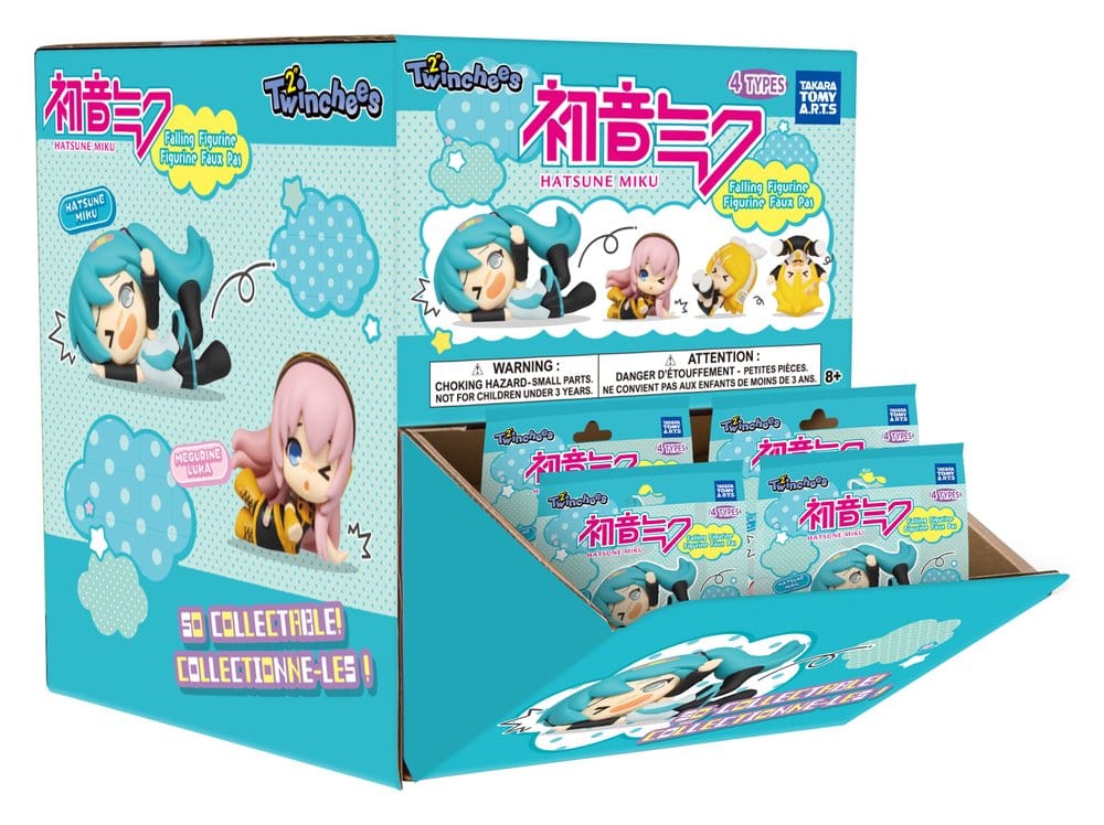 Hatsune Miku Twinchees Minifiguren Fallende Figuren 5 cm Blind Pack Display (24) - Preorder - ETA: 25.01.2027