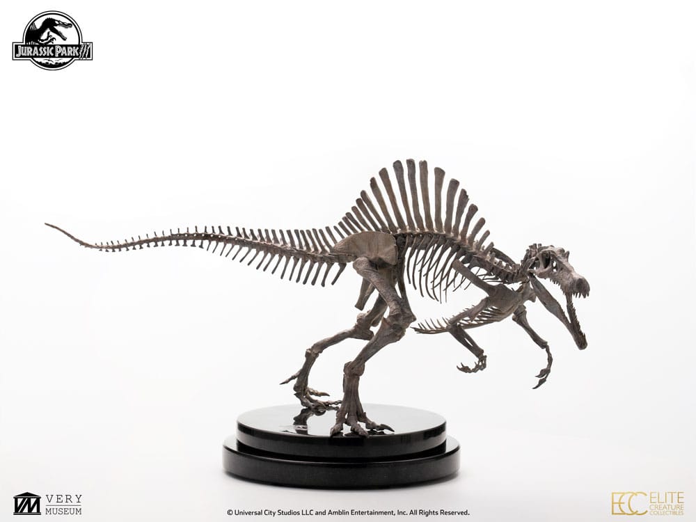 Jurassic Park III ECC Elite Creature Line Statue 1/24 Spinosaurus Skeleton Bronze 27 cm  - Versand: 5-7 Tage nach Bestellung